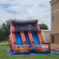 20240619 130925 1719754917 15 ft Dual Lane Fire Waterslide